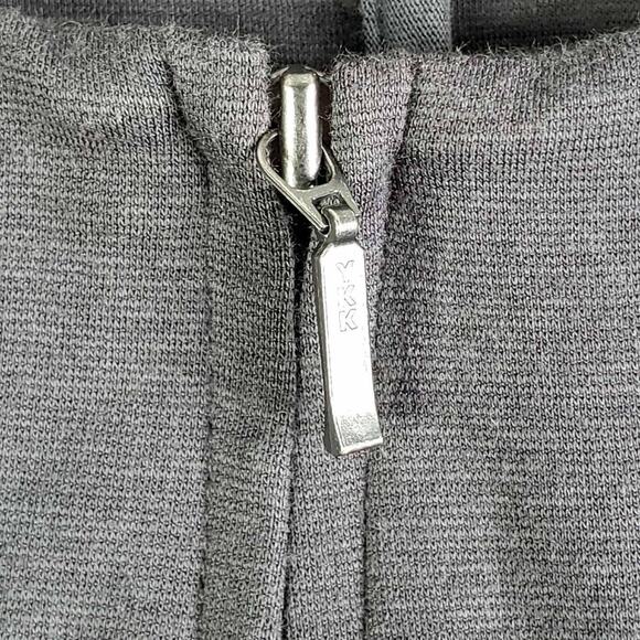 Eileen Fisher Jacket Blazer Full Zip Collarless Black Size XL Pockets - Picture 4 of 8